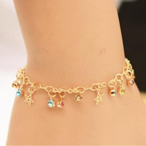 New Fashion Jewelry / Pentagonal Star Heart Bracelet / Simple Exquisite Lady Crystal Female Bracelet Wholesale
