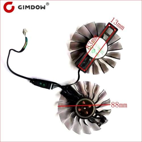 NEW GA92S2H 2pcs/lot 4pin 88mm for MAXSUN Palit GeForce GTX1060 JETSTREAM GTX1070 1080 1080TI Graphics Card Cooling Fan