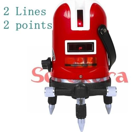 Professional 2 lines 2 points 360 Rotary Cross Laser Line Leveling Self Leveling Precision Laser Level Kit With Tripod