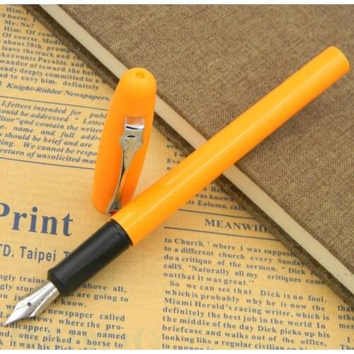 Slender fashion Korean version orange Plastic classics Fountain Pen