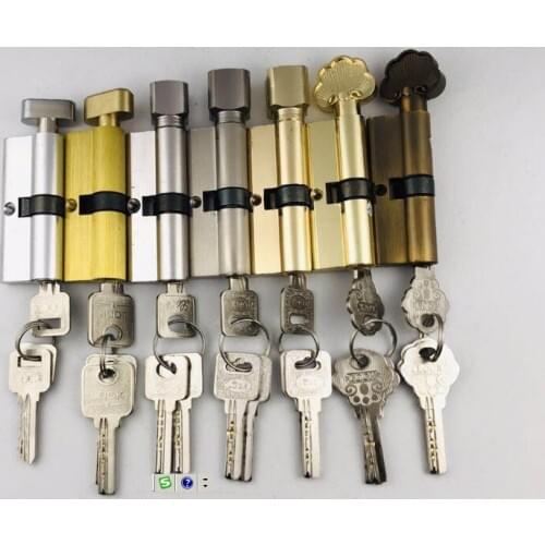 Lock dylinder lock dylinder bedroom door lock lock core double open long lock core universal indoor wooden door lock core