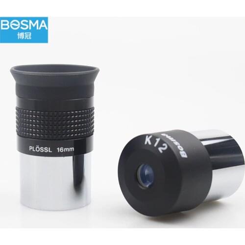1.25" Kellner K 12mm Plossl PL 16mm Astronomical Telescope Eyepiece FMC Metal Monocular Eyepiece Lens For Astronomy Telescope