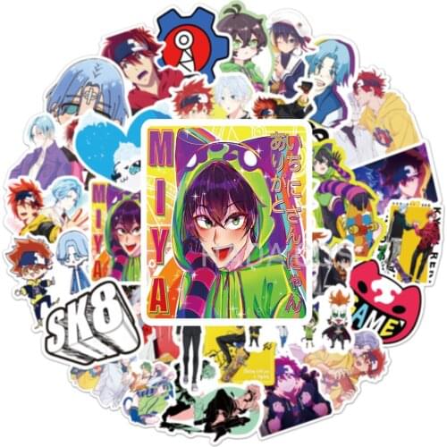10/30/50PCS SK8 The Infinity Sticker Cosplay MIYA Reki Kyan Hasegawa Cherry Blossom Joe PVC Waterproof Stickers Cosplay Kid Gift