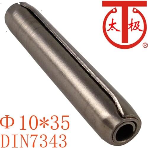 10*35) DIN7343 / ISO8750 Spiral spring pin ( Coiled pin ) 10 pieces/lot