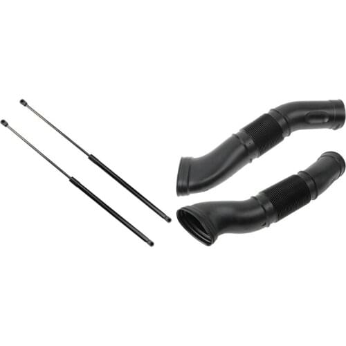 2 Set Car Accessories: 1 Set Hood Bonnet Lift Supports Shock Struts & 1 Set Left Right Set Air Intake Hose