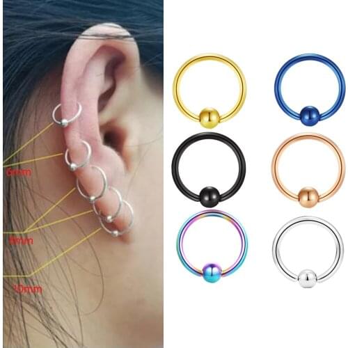 20g Helix Cartilage Earrings Tragus Labret Earring Studs Stainless Steel Lip Nose Rings Daith Rook Piercing Jewelry for Wome