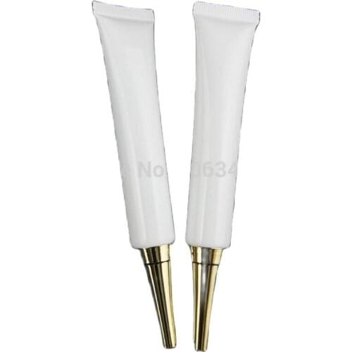 20ml white mildy wash soft tube or butter / handcream tube with gold lid