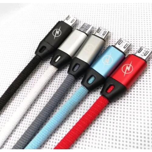 200pcs Hot 1M 3ft Pass 2A USB Charging Cable Woven Nylon Date Cable Good Quality DHL Free