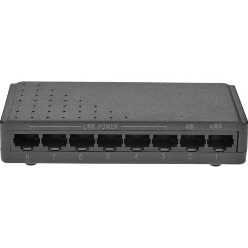 8 Ports 6+2 POE Switch Injector Power Over RJ45 Ethernet without Power Adapter Family Network System 10/100M for Cameras