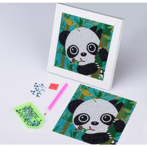 5d DIY Cute Panda Diamond Painting Special Shaped Rhinestone Full Drilled Diamond Embroidery Art Crafts Kids Room Decor Picture
