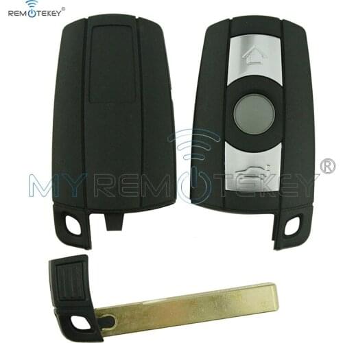 Remtekey smart key case shell 3 button for bmw car key KR55WK49127 E36 E87 E90 E91 remote key