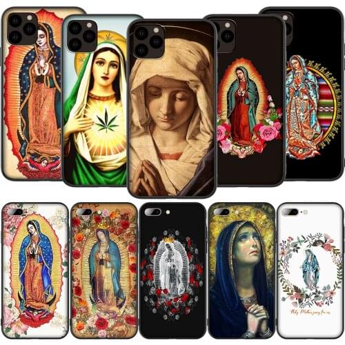 T192 Virgin Mary Silicone Soft Case for iPhone 12 Mini 11 Pro XS Max XR X 8 7 6 6S Plus 5 5S SE 2020