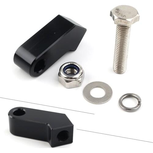 Black Motorcylce CNC Headlight Mounting Block Bracket for Harley Custom Headlight with a 3/4" I.D. wide mounting bracket