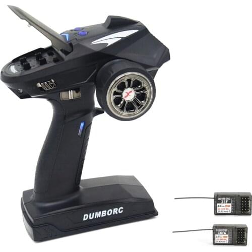 DumboRC X6P 2.4G 6CH Transmitter X6F LED Receiver withLED Light Set For RC Car Boat Tank Vehicle Crawler TRX4 Axial SCX10 D90