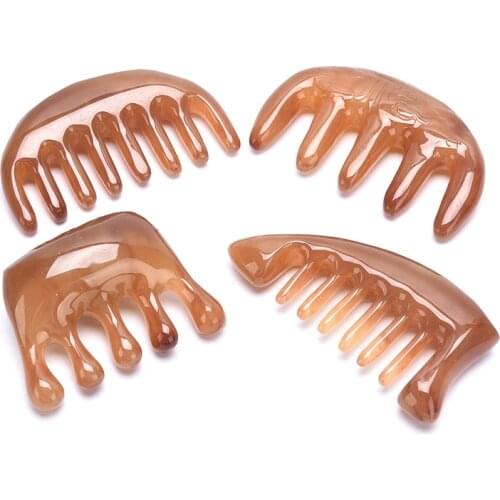 Wide Teeth Massage Comb Face Body Gouache Scraper Scalp Meridian Relax Tool Acupuncture Therapy Guasha Board Health Care 1Pcs