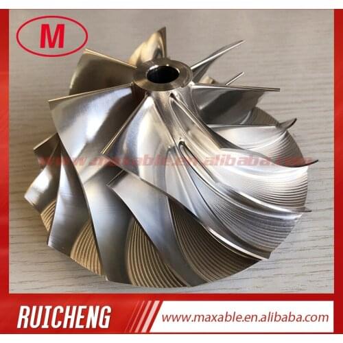 HX60 4040285 80.00/113.01mm 7+7 blades high performance turbo milling/Aluminum 2618/billet compressor wheel for 4047148/4038499