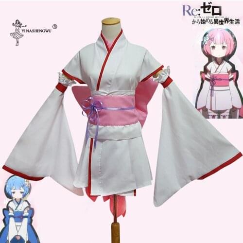 Cosplay Costume Anime Re Zero Maid Dress Halloween Costume Cosplay Re Life In A Different World From Zero Ram Rem Young Girls