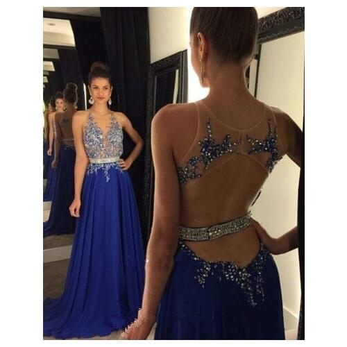 Linyixun Womens Evening Chiffon Dresses