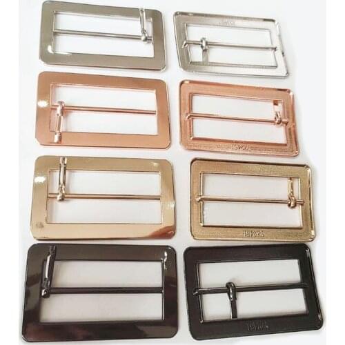 Metal Buckle for Leather Hand Bag Shoe Strap Belt Slider Tri-glides DIY Adjust Roller Pin Buckles Sewing Accessories 30pcs