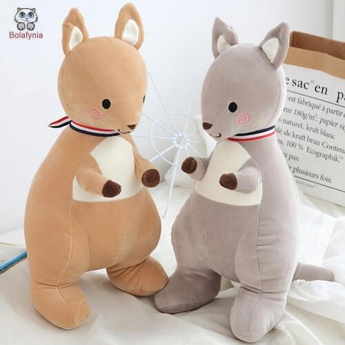 BOLAFYNIA Children Plush Toy cute soft kangaroo Baby Kids Stuffed Toy for Christmas Birthday Gift doll