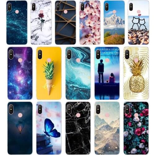 N For Xiaomi Redmi Note 6 Pro Case 6.26'' Silicone Soft TPU Back Cover For Xiaomi Redmi Note 6 Pro Case Note6 Pro 6Pro Case