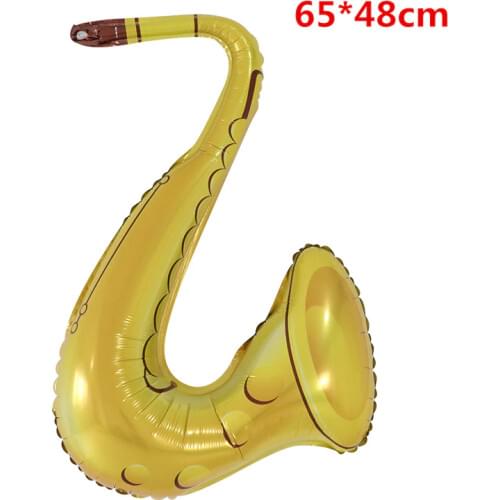 50pcs Inflatables Guitar Saxophone Microphone Balloons Musical Instruments Toy Accessories for Kids Swimming Pool Party Supplies