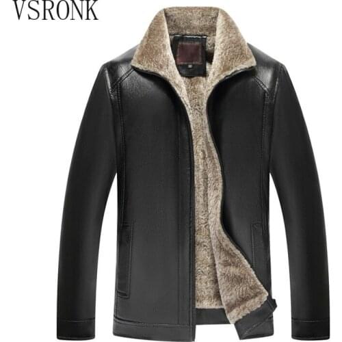 2021Autumn and Winter New Fur One Mens PU Leather Clothing Plus Velvet Thickening Youth Casual Leather Jacket Coat Male