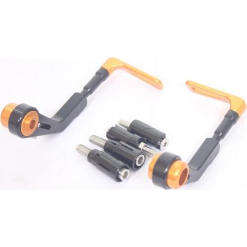 NEW 2017 Gold Clutch Brake Lever Guard Bar End Protector For Kawasaki And All Motorcycle 7/8" Model Universal