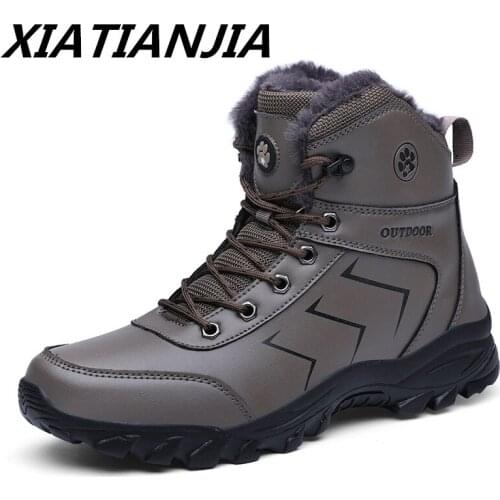 Shoes For Men Winter Large Size Outdoor Keep Warm Hiking Men Shoes Mans Footwear Masculine Boot Zapatos De Hombre Botas Hombre