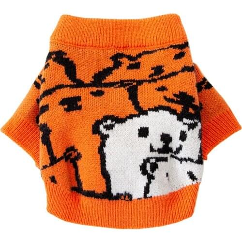 Dog Autumn Winter Clothes Pet Knitted Sweater Suit For Small Dogs Cat Bichon Hiromi Schnauzer Teddy Puppy Warm Costume Yorkies