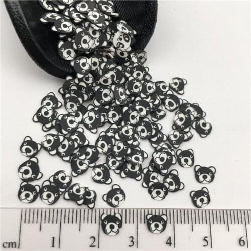 50g Black Bear Polymer Clay Sprinkle For Kids Diy ,Soft Clay For Craft Clay/Nail Art/Scrapbook Decoration DIY,Filler