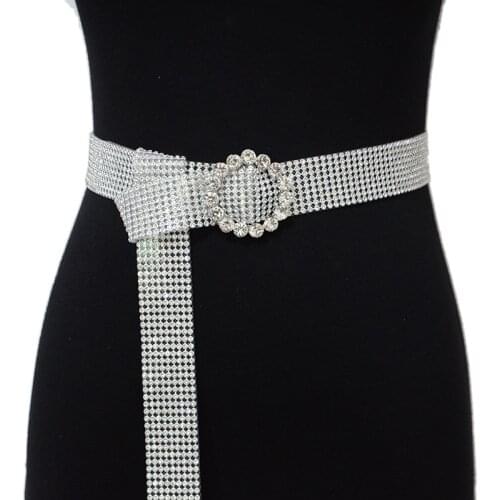 2021 Punk Rock New Ladies Belt Full Rhinestone Inlaid Belt Fashion Shinning Belt for Women Free Shipping Belts
