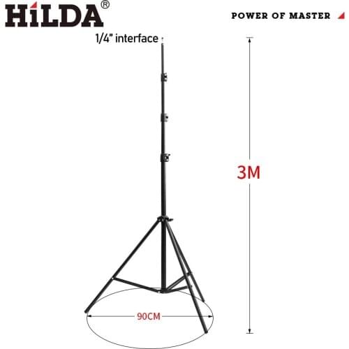 HILDA 1.2M/1.5M/3M Laser Level Tripod Adjustable Height Thicken Aluminum Tripod Stand For Self Leveling Tripod
