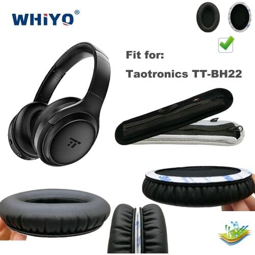 Replacement Ear Pads for Taotronics TT-BH22 TT BH22 Headset Parts Headband Leather Cushion Velvet Earmuff Earphone Sleeve Cover