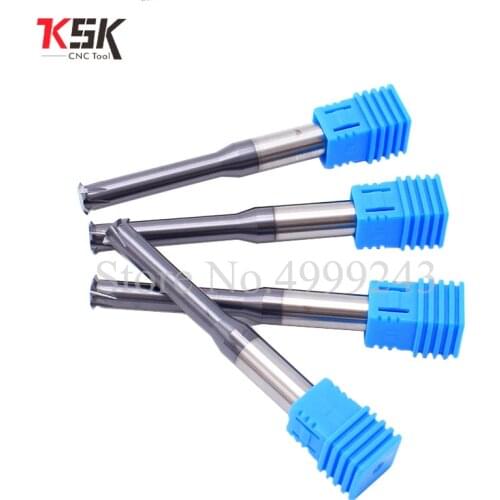 CNC Machine 60 Degree Solid Carbide Thread Single tooth Milling Cutter M 0.8 0.9 1 1.2 1.4 1 Single Flute Metric end mill mills