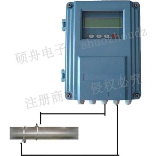 SZTDS-100 Ultrasonic Flowmeter External Clip-on Handheld Portable