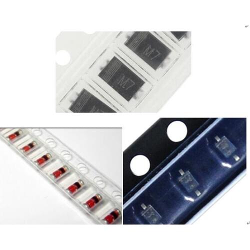 100PCS SR160 1N4148 IN4148 1N4001/M1 1N4004/M4 1N4005/M5 1N4007/M7 1N5819 RS1M RS2M US1M US1K 1SS355 SMD SMA Diode IN Free Ship