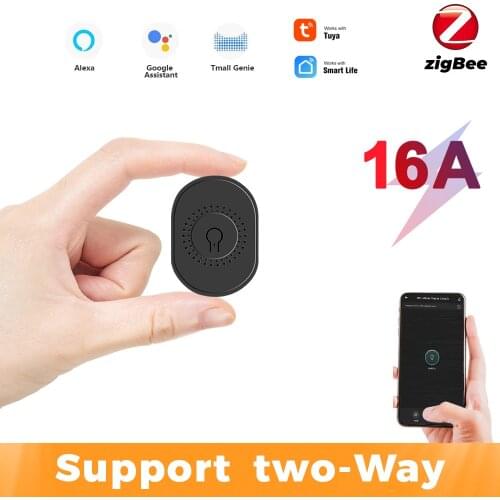 16A Mini 2 Way Module DIY On Off Can Timing Control Wireless Breaker Zigbee/WiFi Smart Switch Light For Google Home Alexa