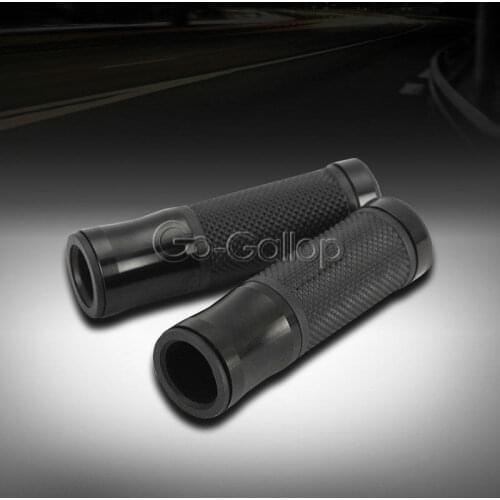 2PCS MOTORCYCLE RACING BIKES ALUMINUM 7/8" 22mm HANDLEBAR RUBBER GEL HAND GRIPS