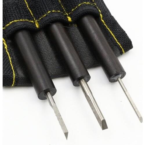 3 Pcs/set Wood Carving Knife Tool Set High Speed Steel Miniature Graver with Purple Sandalwood Handle for Carving Enthusiasts