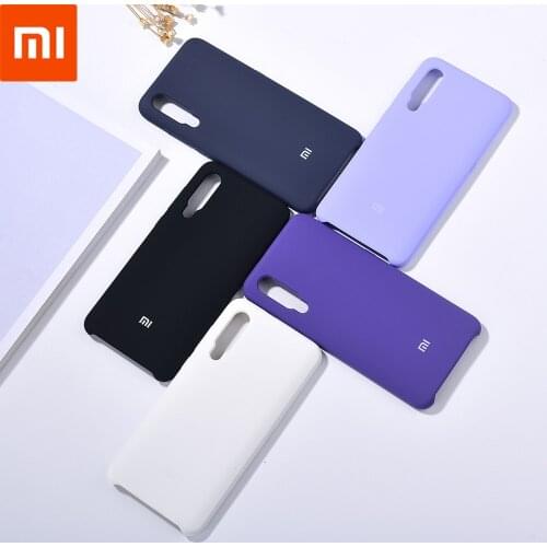 Mi 9 Case 100% Original Xiaomi Mi9 Silky Silicone Cover High Quality Soft-Touch Back Protective Shell For Xiaomi 9 With Logo