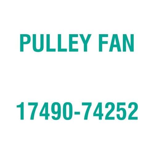 For Kubota 17490-74252 PULLEY FAN