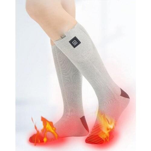 Electric Heating Socks 3-speed Emperature Control Heated Socks Winter Keep Warm Socks for Women and Men Cycling Sport Sock