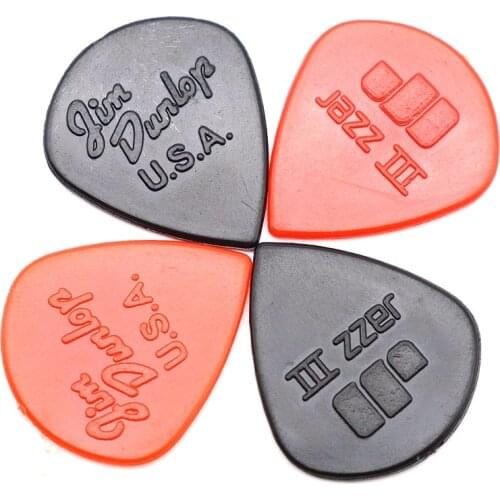 10pcs Guitar picks Dunlop Jazz III Guitar Parts Accessory Bass Acoustic Electric Accessories Classic