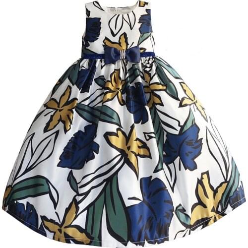 Hetiso Kids Floral Dresses for Girls Christmas Children Clothing Princess Baby Girl Dress Brithday Wedding Party 3-8T