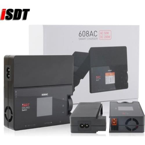 ISDT 608AC AC 60W DC 200W 8A BattGo Smart Battery Charger Discharger with Detachable Power Supply