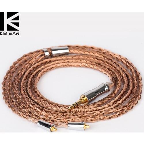 KBEAR Show-B 24 Core 5N OFC Upgrade Cable Warm Sound Around Ears With 120 cm Length 3.5mm 2.5mm 4.4 mm plug