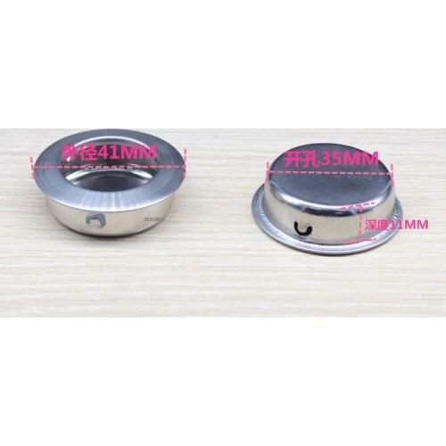 50Pcs/Lot Pre Conceal Mounting Door Round Flush Pull Kitchen Cabinet Recessed Sliding Handles Circular Finger Pulls