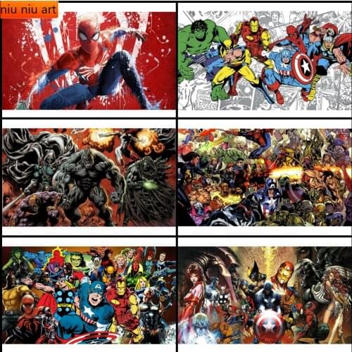 Spiderman Infinity War Diamond Painting Full Diamond Embroidery Diamond Mosaic Cross Stitch Kits Home Decor