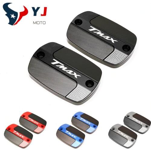 New Aluminum Motorcycle Brake Fluid Fuel Reservoir Tank Cap Cover For YAMAHA T-Max 500 TMAX 500 TMax 530 SX DX 560 TECH MAX TMAX